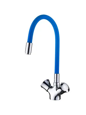 Смеситель для кухни с гибким изливом Ledeme L4022-6 хром