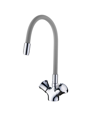 Смеситель для кухни с гибким изливом Ledeme L4022-9 хром