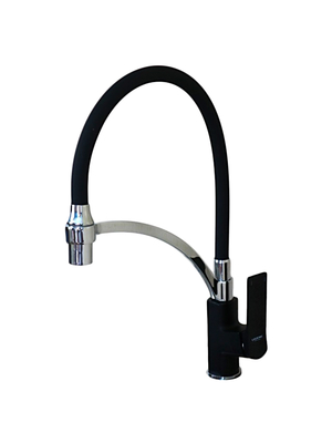 Смеситель для кухни с гибким изливом Ledeme H75B L4075B-2 черный