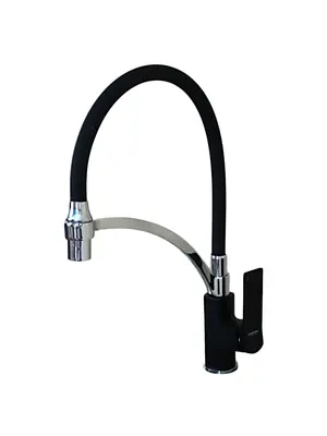 Смеситель для кухни с гибким изливом Ledeme H75B L4075B-2 черный