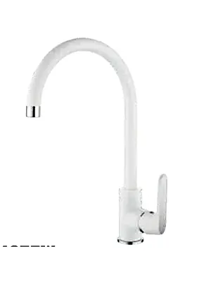 Смеситель для кухни Ledeme H77W L4077W белый/хром