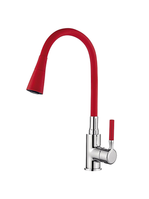 Смеситель для кухни с гибким изливом с душем Ledeme Rainbow L4199-1 хром
