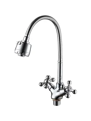 Смеситель для кухни с гибким изливом с душем Ledeme R L4319-3 хром