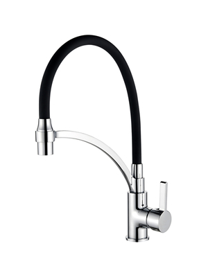 Смеситель для кухни с гибким изливом с душем Ledeme L4499-2 хром