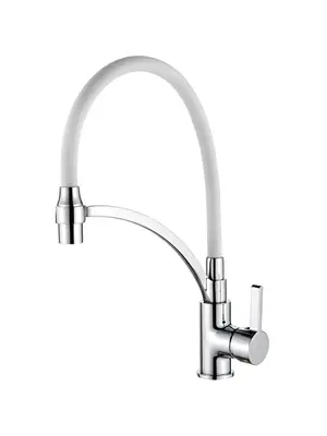 Смеситель для кухни с гибким изливом с душем Ledeme L4499-3 хром