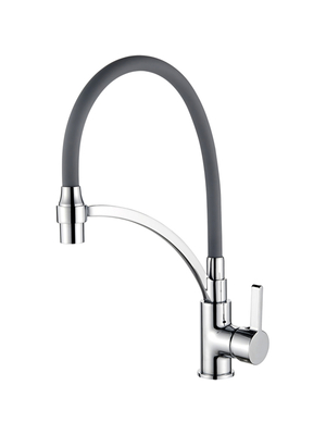 Смеситель для кухни с гибким изливом с душем Ledeme L4499-9 хром