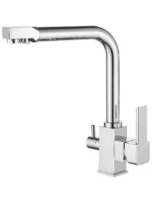 Смеситель для кухни со встроенным краном под фильтр питьевой воды Ledeme L4655-3 хром