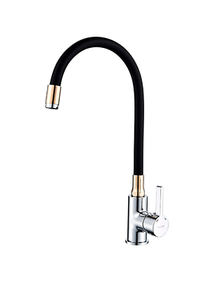 Смеситель для кухни с гибким изливом Ledeme Rainbow L4898-10 хром