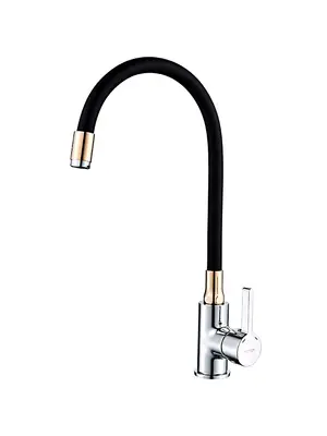Смеситель для кухни с гибким изливом Ledeme Rainbow L4898-10 хром