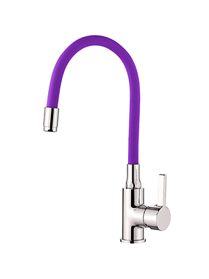 Смеситель для кухни с гибким изливом Ledeme Rainbow L4898-8 хром