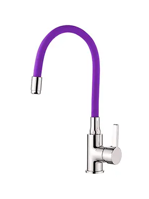 Смеситель для кухни с гибким изливом Ledeme Rainbow L4898-8 хром