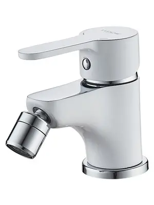 Смеситель для биде Ledeme H03W L5003W белый/хром