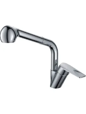 Смеситель для кухни с выдвижной лейкой с душем Ledeme H40 L6040 хром