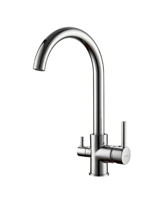 Смеситель для кухни со встроенным краном под фильтр питьевой воды Ledeme R L4255-3 хром