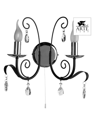 Бра Arte Lamp Romana A1742AP-2BK