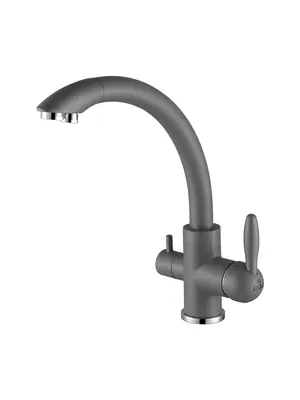 Смеситель для кухни Paulmark Essen Es213001-402 серый металлик