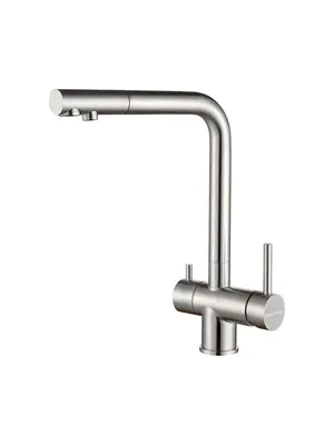 Смеситель для кухни Paulmark Skalen Sk213020-SS нержавеющая сталь