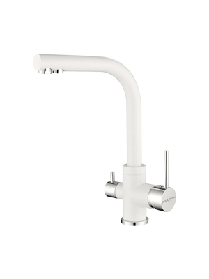 Смеситель для кухни Paulmark Essen Es213011-431 белый матовый