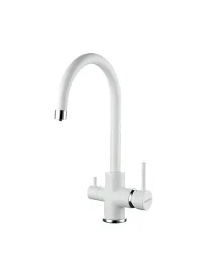 Смеситель для кухни Paulmark Essen Es213211-431 белый матовый