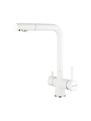 Смеситель для кухни Paulmark Skalen Sk213020-431 белый металлик