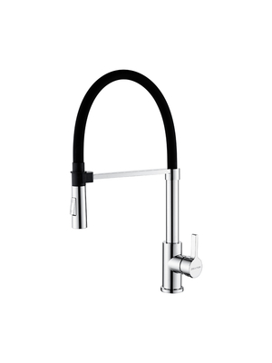 Смеситель для кухни Paulmark Halt Ha214021-CR с гибким изливом хром