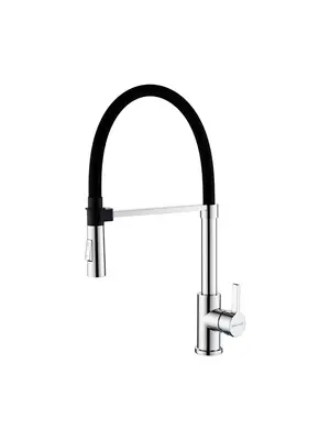 Смеситель для кухни Paulmark Halt Ha214021-CR с гибким изливом хром