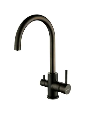 Смеситель для кухни Paulmark Essen Es213211-GM вороненая сталь