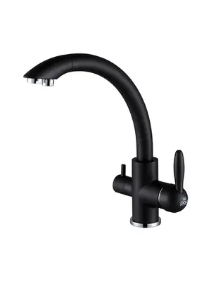 Смеситель для кухни Paulmark Essen Es213001-418 черный металлик