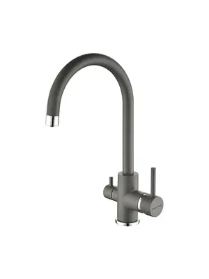 Смеситель для кухни Paulmark Essen Es213211-402 серый металлик