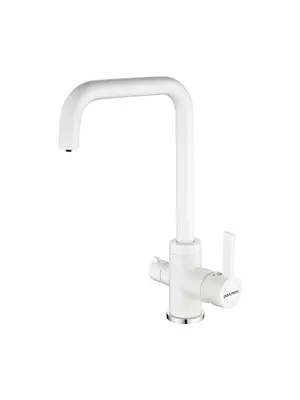 Смеситель для кухни Paulmark Logas Lo213021-431TW белый матовый