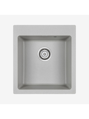 Мойка из камня Paulmark Kante 45 PM104651-GR серый кварц 46 х 51 см