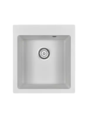 Мойка из камня Paulmark Kante 45 PM104651-WH белый кварц 46 х 51 см