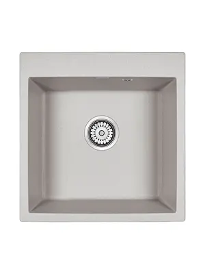 Мойка из камня Paulmark Kante 50 PM105152-GR серый кварц 51 х 52 см