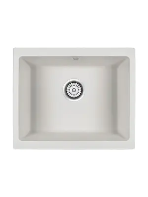 Мойка из камня Paulmark Gera 60 PM205546-WH белый кварц 55.5 х 46 см