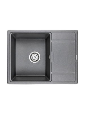 Мойка из камня Paulmark Flugen 50-650 PM216550-DG графит кварц 65 х 50 см