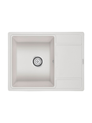 Мойка из камня Paulmark Flugen 50-650 PM216550-WH белый кварц 65 х 50 см