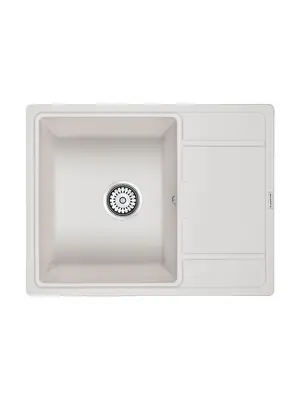 Мойка из камня Paulmark Flugen 50-650 PM216550-WH белый кварц 65 х 50 см