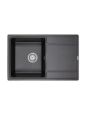 Мойка из камня Paulmark Flugen 50-780 PM217850-BL черный кварц 78 х 50 см