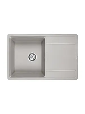 Мойка из камня Paulmark Flugen 50-780 PM217850-GR серый кварц 78 х 50 см