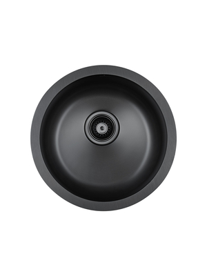 Мойка из нержавейки Paulmark Werra PM404646-GM вороненая сталь 46 см круглая