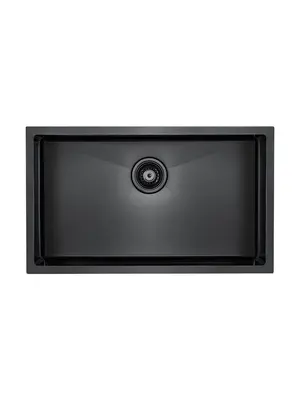 Мойка из нержавейки Paulmark Aller 74 Uni PM807444-GM вороненая сталь 74 х 44 см