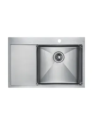 Мойка из нержавейки Paulmark Velten 78F PM807851-BSR брашированная сталь 78 х 51 см