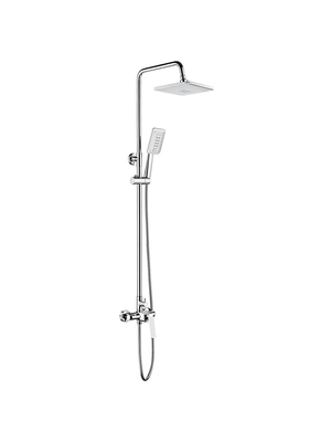 Душевая стойка со смесителем и тропическим душем Ledeme R L2474 хром