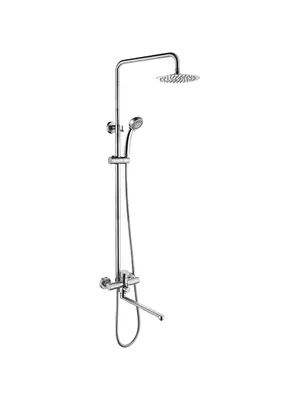 Душевая стойка со смесителем Ledeme L72403-2 нержавеющая сталь