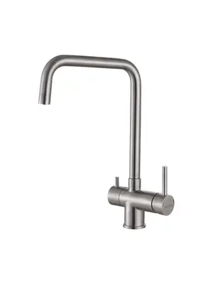 Смеситель для кухни Paulmark Wetter We213030-SS нержавеющая сталь