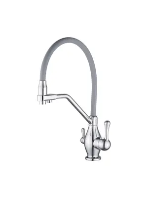 Смеситель для кухни с гибким изливом Rose R858