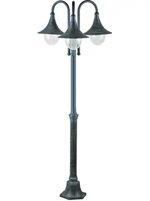 Садово-парковый светильник Arte Lamp Malaga A1086PA-3BG