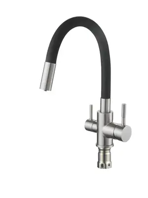 Смеситель для кухни с гибким изливом и фильтром Shevanik S568B