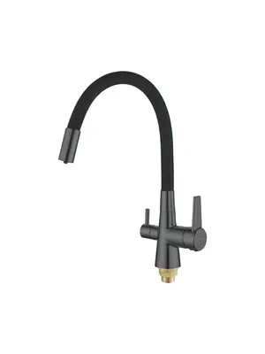 Смеситель для кухни с гибким изливом Shevanik S668Y