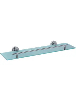 Стеклянная полка Ledeme L1707 хром